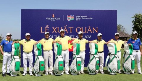 Lễ xuất quân của đội tuyển golf Việt Nam tham dự World Amateur Golfers Championship (WAGC) 2018